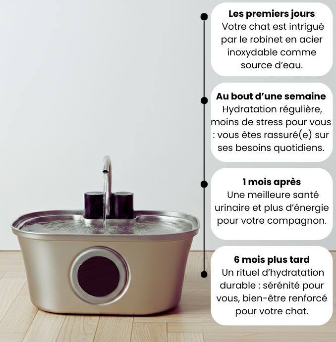 Fontaine à eau sans fil