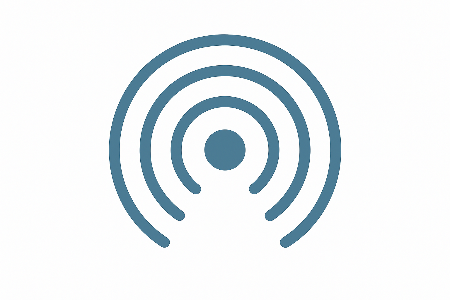 fais moi un un custom icon qui évoque la détection stp (un point avec des ondes autour), il faut qu'il soit gros, assez épais, couleur #4F7FA8, uniquement les contours